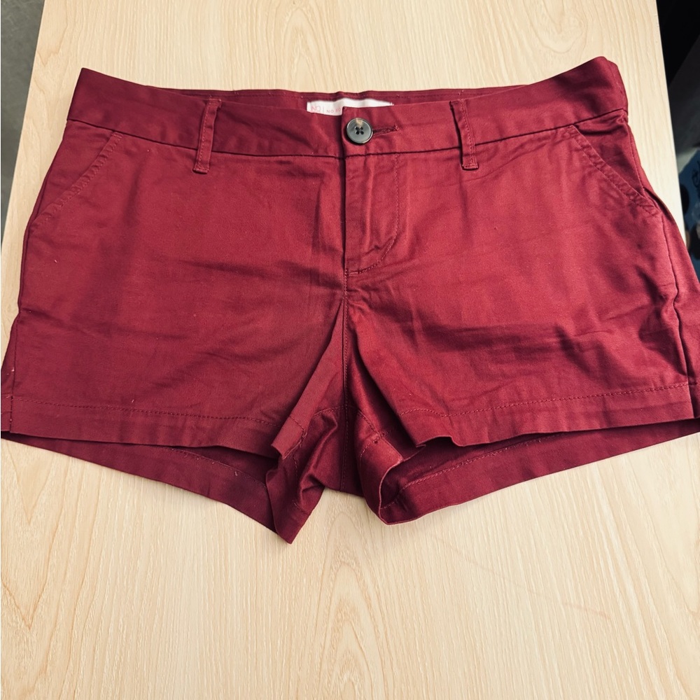 No Boundaries Junior Women Maroon Low-Rise Casual Shorts